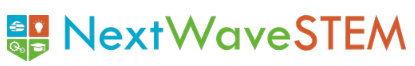 the logo for Next Wave Stem education.